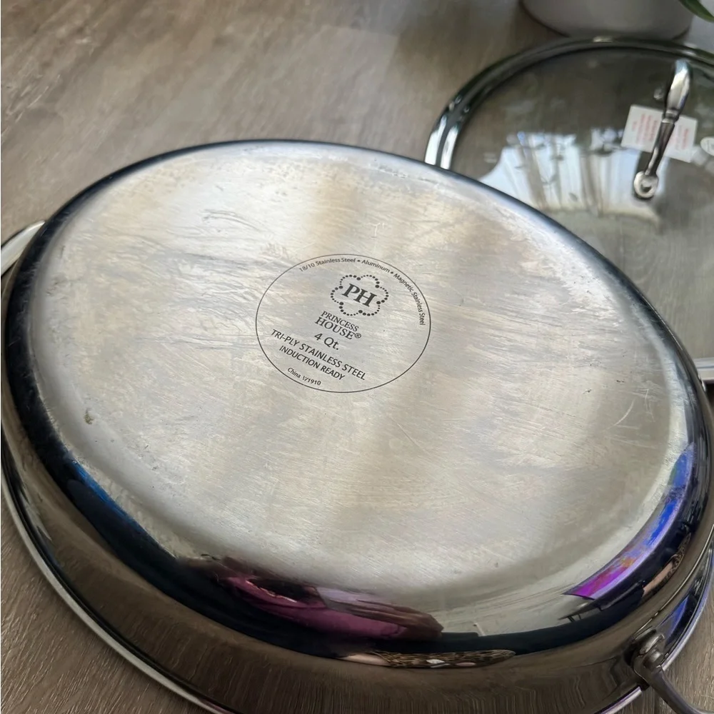 Princess House 4 Quart Stainless Steel Casserole pot